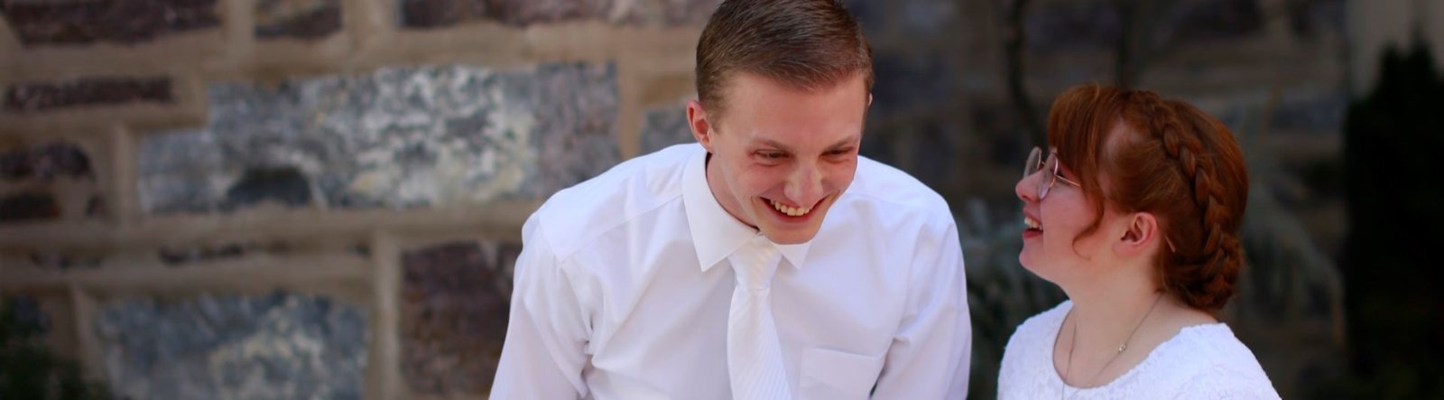 page hero, Landon at his wedding