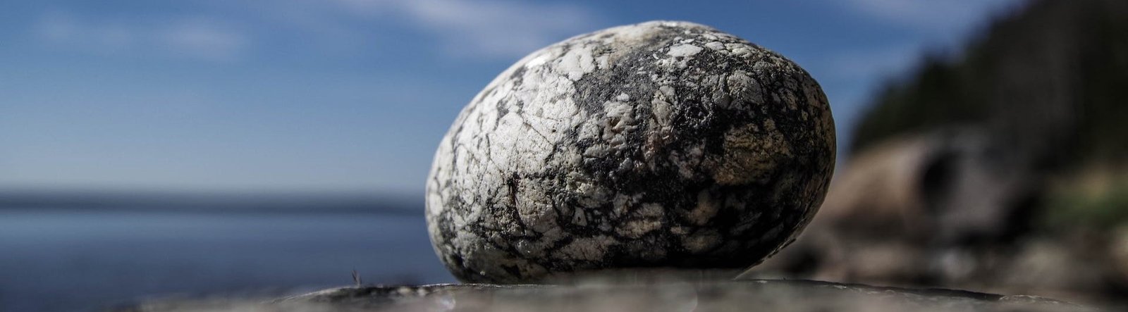 A rock on a beach